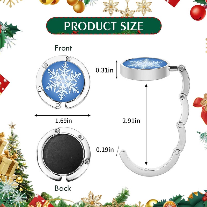 BEAVOING EAVOING Christmas Stocking Holders for Mantle Set 6, Non-Slip & Foldable Mantle Hooks for Stockings Hangers Xmas Mixed Pattern for Fireplace Christmas Decor Party Decoration - Image 3